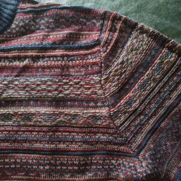 Men's half-open pullover sweater - Picture 4 of 6